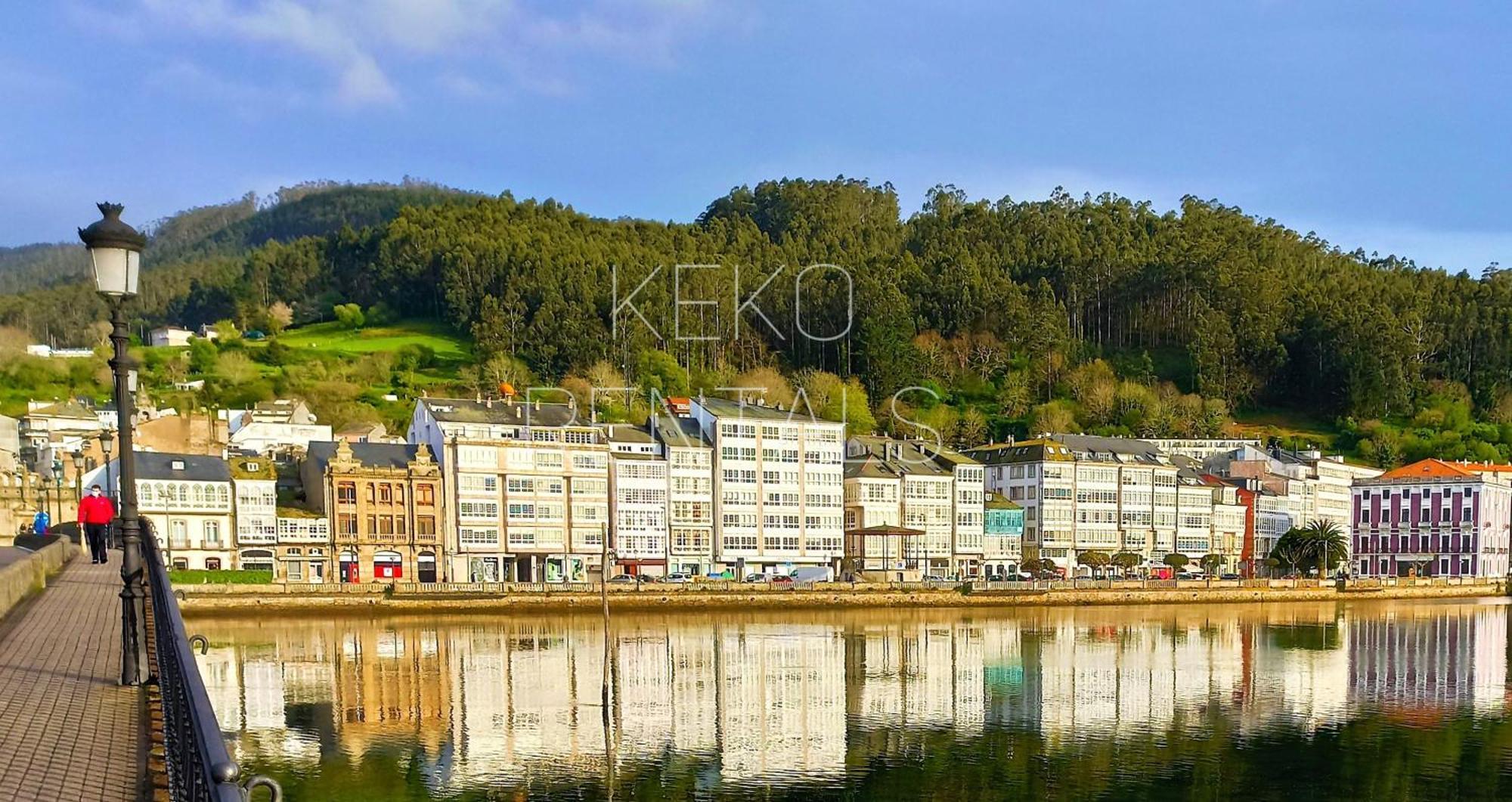 Viveiro Centro Con Parking Apartamento Exterior foto